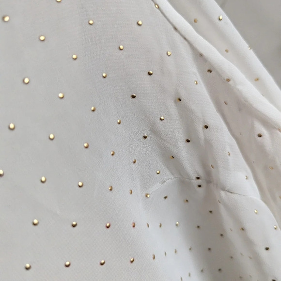 a.n.a Tunic Blouse / Semi-Sheer / Swiss Dot / 1X - Picture 5 of 6